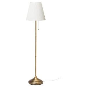 ÅRSTID, Floor lamp, brass/white