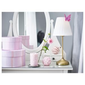 ÅRSTID, Table lamp, brass/white