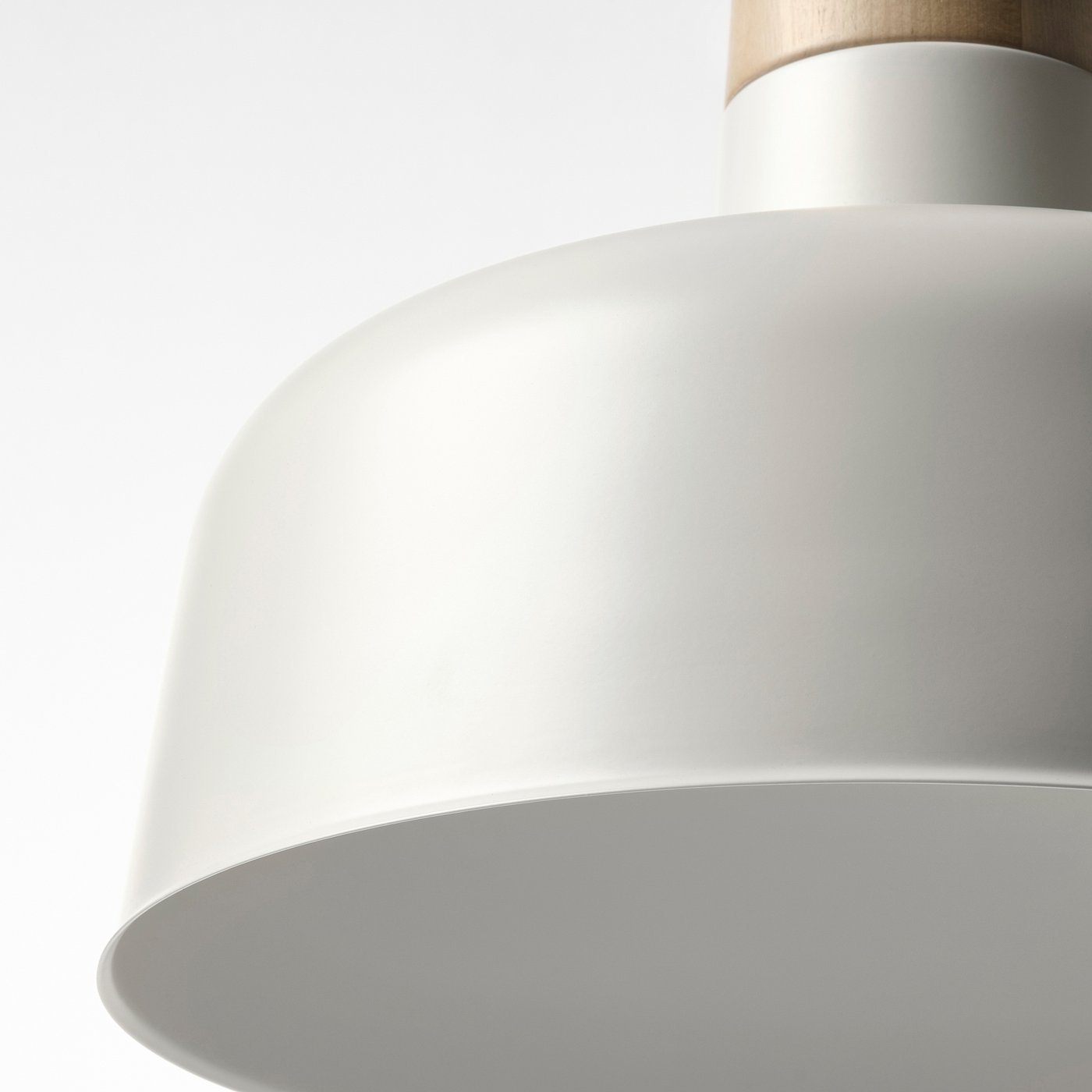 BUNKEFLO, Pendant lamp, white/birch, 36 cm - Image 4