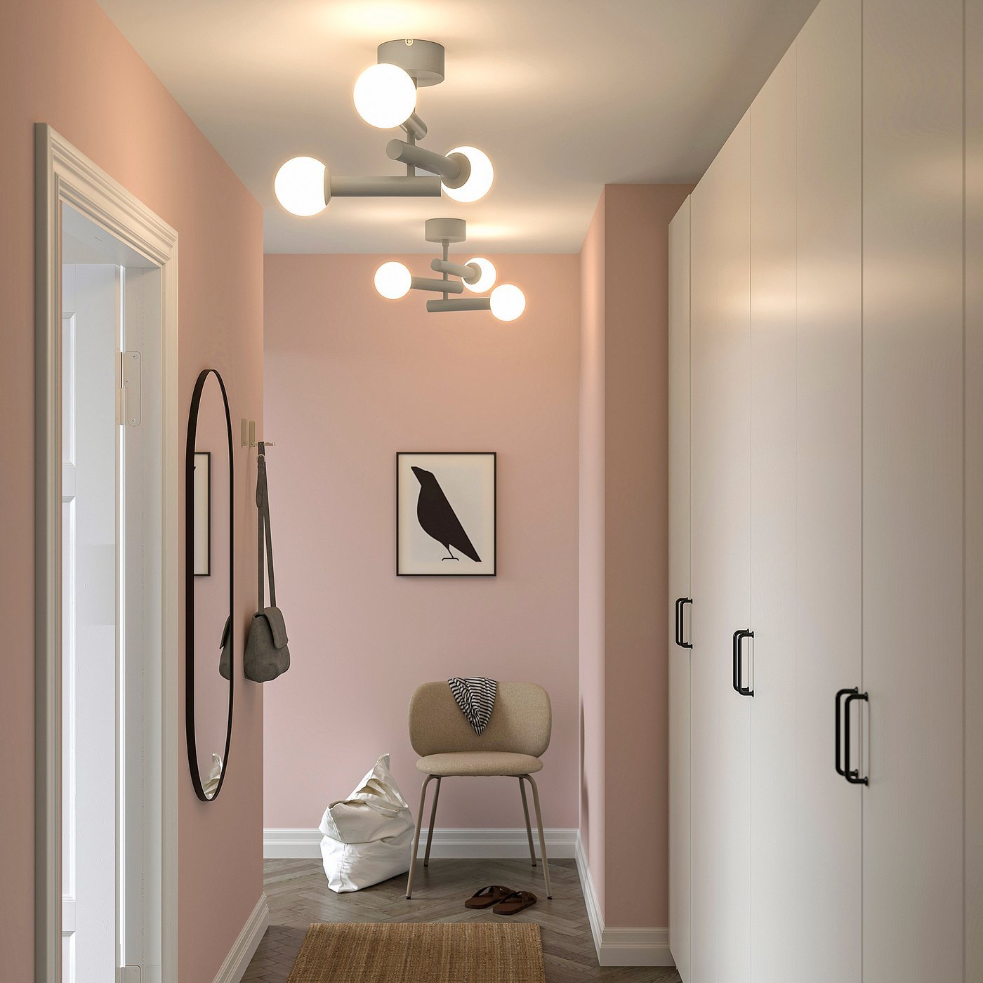 KRANBALK, Ceiling lamp, beige - Image 3