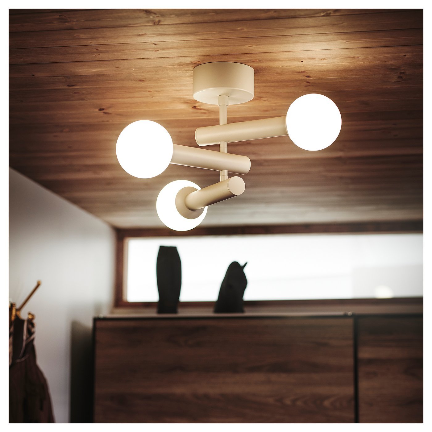 KRANBALK, Ceiling lamp, beige - Image 5