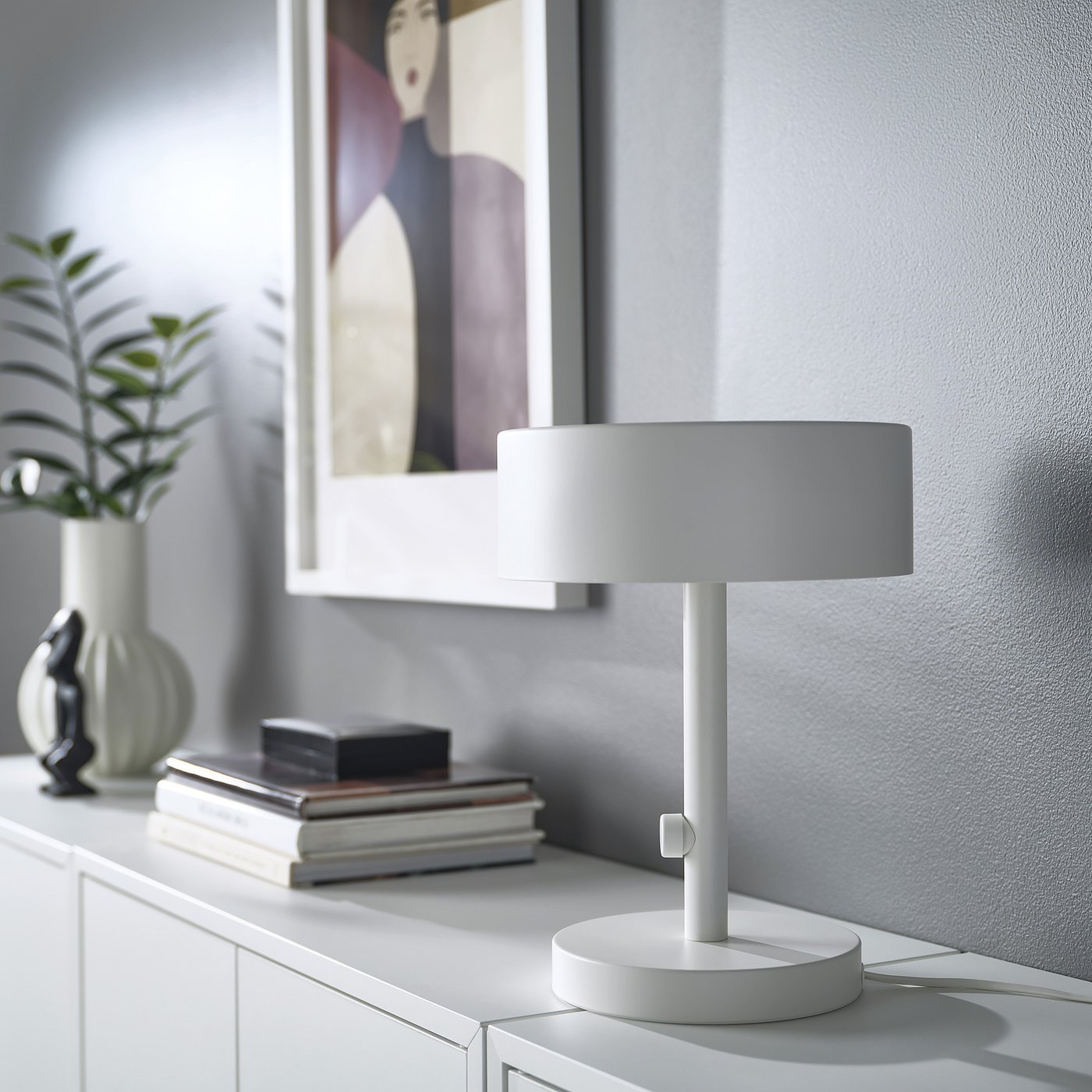 NYMÅNE, Table lamp, white, 33 cm - Image 2