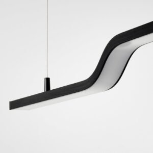PILSKOTT, LED pendant lamp, smart black, 97 cm