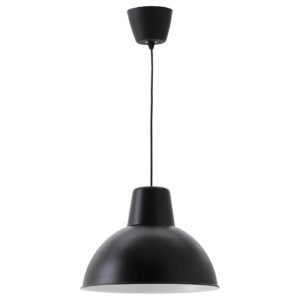SKURUP, Pendant lamp, black, 38 cm