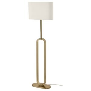 UPPVIND, Floor lamp, brass-plated/white, 150 cm